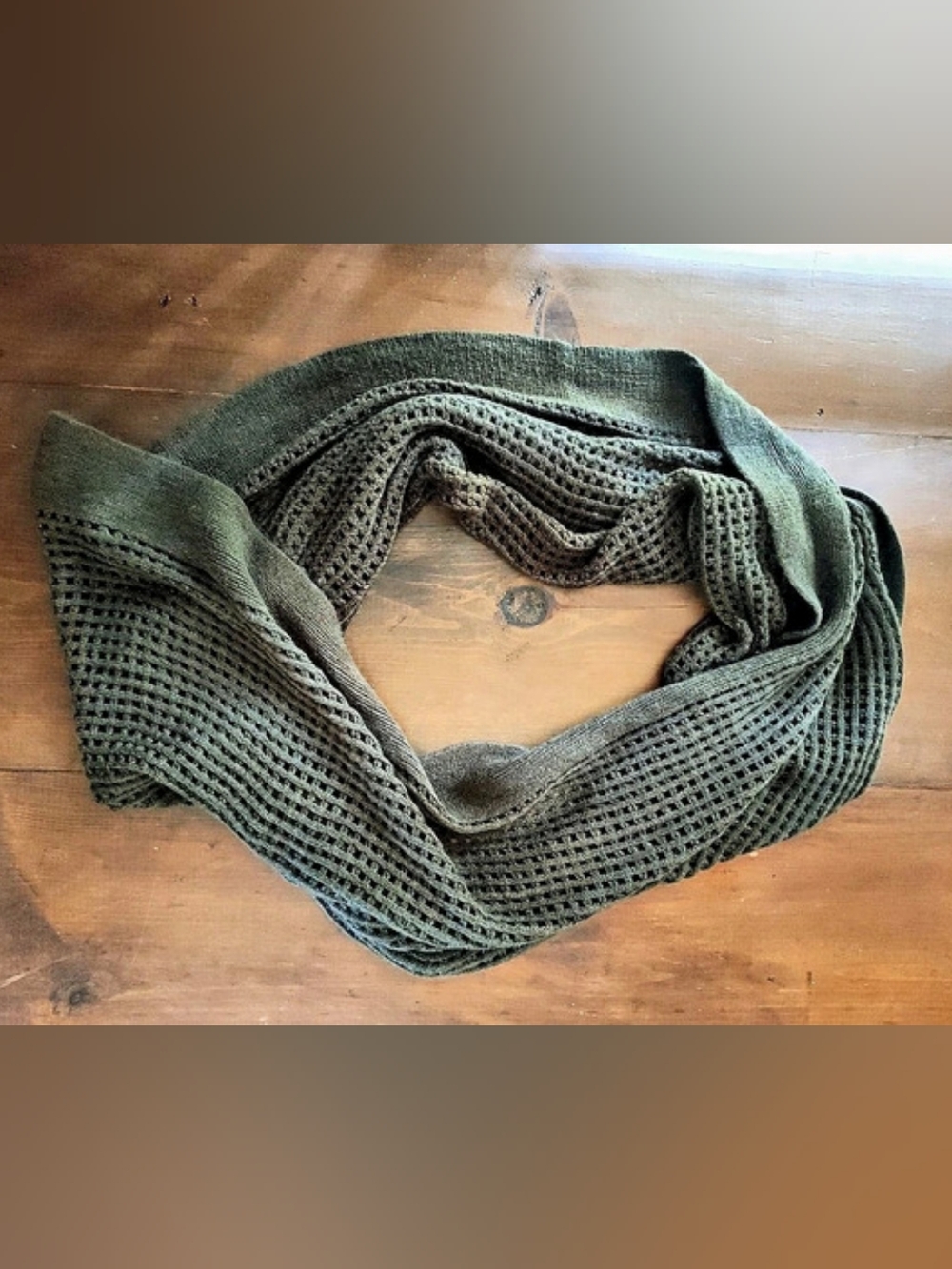NWT Boutique Olive Green Women's Soft Knit Infinity Scarf